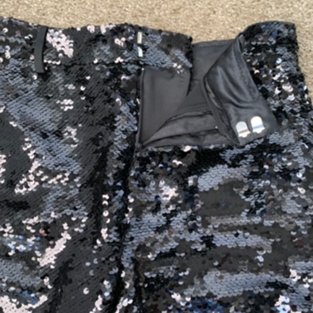 NEW Zara Sequinned Black High Waist Trousers Pants - Picture 11 of 11